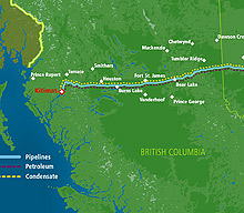 Northern Gateway Pipeline Route
