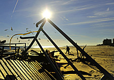 Rockaway Beach Damaged by Hurricane Sandy 2012
