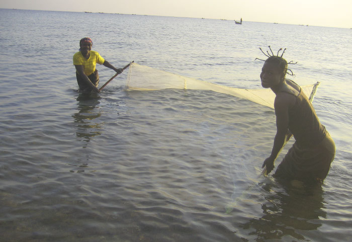 Using mosquito nets for fishing potential threat to both humans