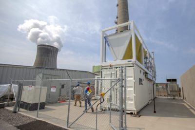 A hydrogen production facility at the Constellation Nine Mile Point Nuclear Station in Scriba, New York.